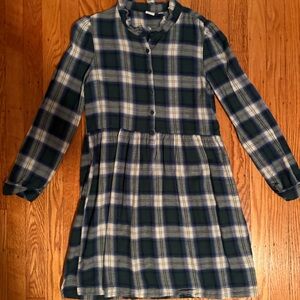 Plaid Long Sleeve Dress